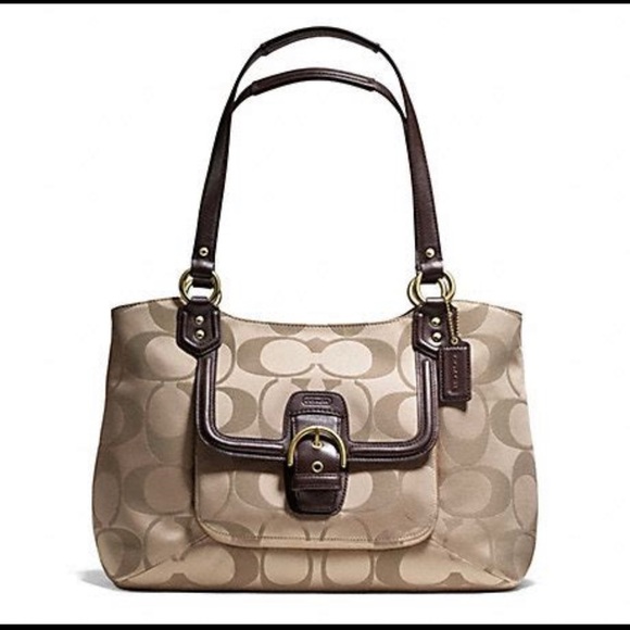 COACH - Campbell Signature Belle ~ Carryall - Picture 1 of 16